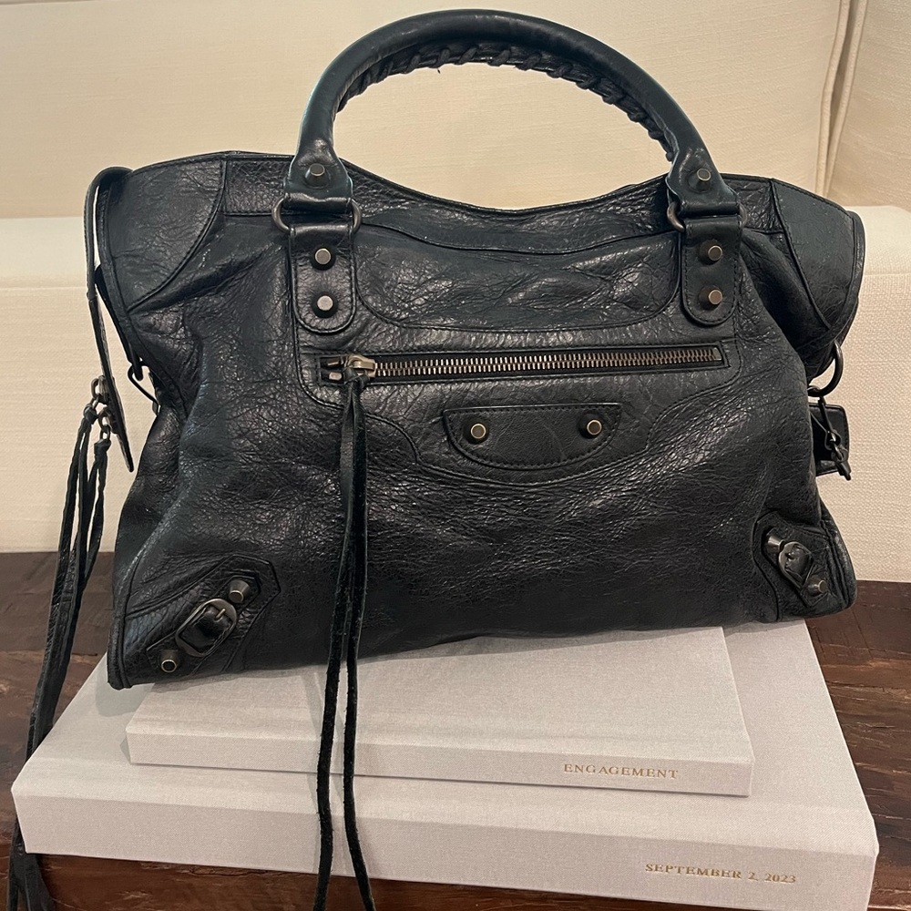 Balenciaga Classic City Bag (Nero Black/Brass Hardware)